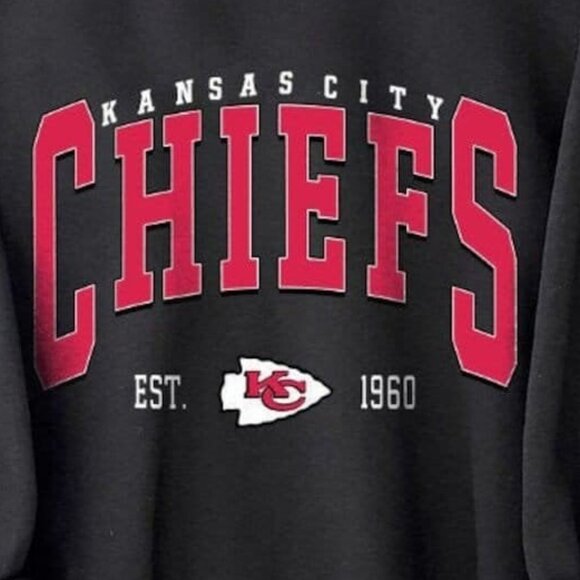 Vtg Kansas City Football Crewneck, Kansas City Football Sweatshirt, Football - Picture 2 of 4